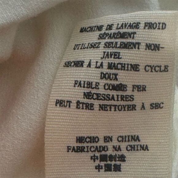 Free People Ivory Off Shoulder Puff Sleeve Top M Embroidered NWT Boho Cottage - Picture 8 of 8